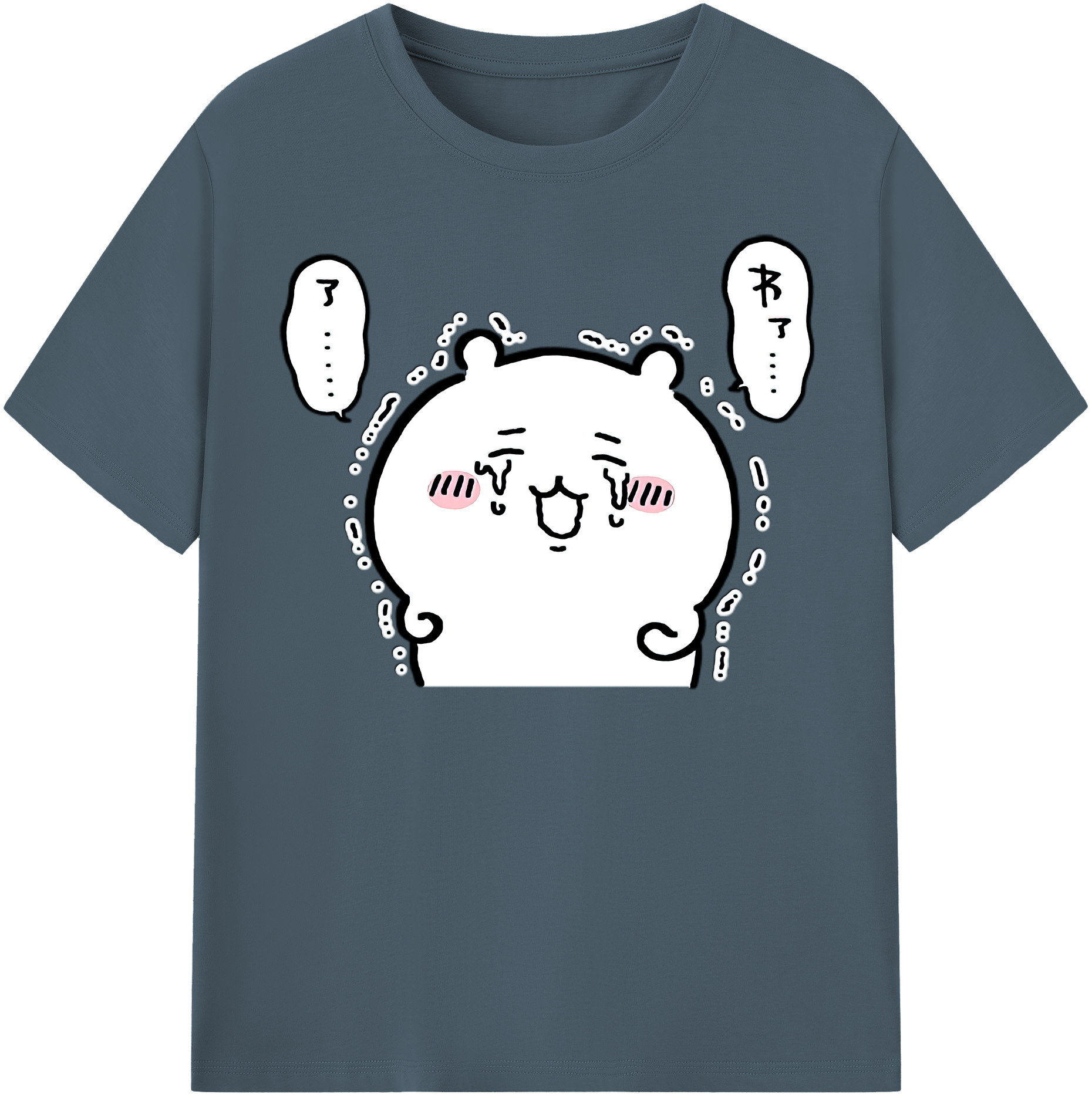 （画像用） ちいかわ ちいかわ Chii-kawa chiikawa 綿100％半袖Tシャツ（フロントプリント）